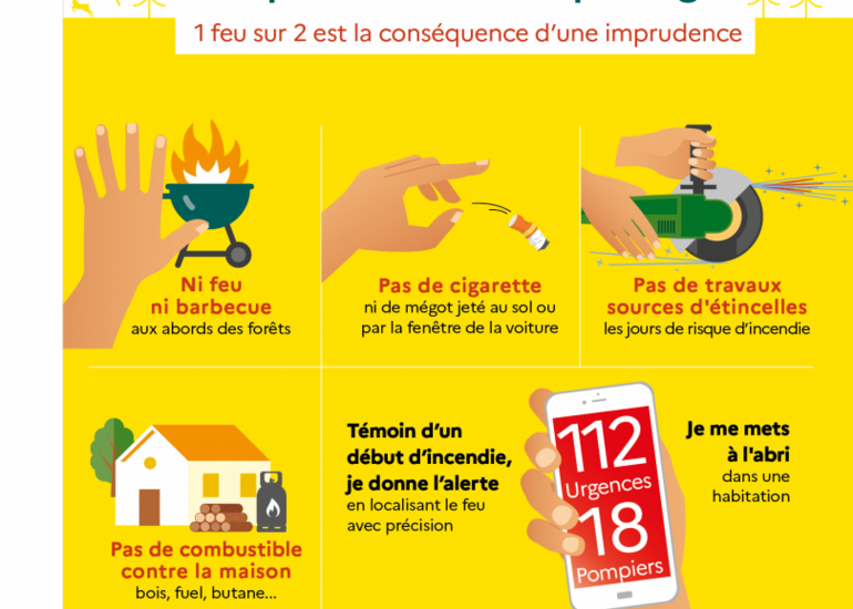 Risque incendie: passage en aléa sévère